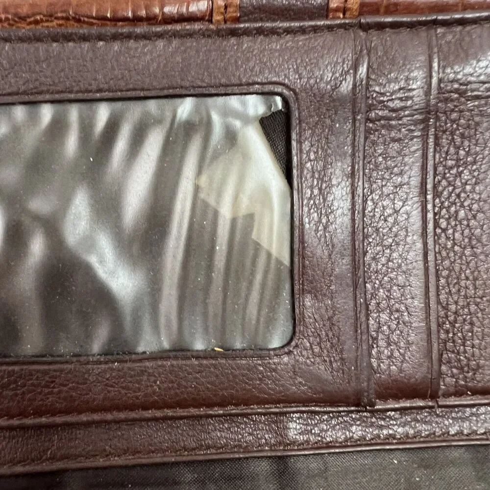 Brighton croc embossed